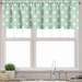 Ambesonne Mint Window Valance Vintage Design Polka Dotted 54 X 18 Almond Green and White