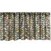 Ambesonne Autumn Valance Pack of 2 Retro Leaf Branches Motif 54 X12 Brown Teal Mustard