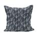 Japanese Fluffy Throw Pillow Cushion Cover Flourishing Eastern Flowers on Stripes Graphic Vertical Pattern Decorative Square Accent Pillow Case 16 x 16 Charcoal Grey Dark Blue by Ambesonne