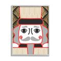 Stupell Industries Winter Nutcracker Soldier Geometrical Industrial Deco Pattern 16 x 20 Design by Daphne Polselli