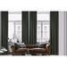 3S Brother s Home Decorative Dark Green Curtains 100 Wide Extra Long Luxury Colors Linen Look Custom Made 5-25 Feet Made in Turkey Hang Back Tab & Rod Pocket Single Panel Home DÃ©cor (100 Wx216 L)