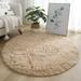 Yannee Soft Shaggy Rug Anti-Slip Fluffy Rugs Large Shaggy Rug Super Soft Mat Living Room Bedroom Carpet Camel