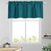 CUH 1-Piece Rod Pocket Short Window Curtain ThermalInsulated Half Blackout Window Drape Blackout Curtain Cafe Tier Kitchen Scarf Bathroom Valance Dark Green W:57 x L:22