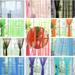 QWY 1 Pcs Pure Color Tulle Door Window Curtain Drape Panel Sheer Scarf Valances