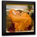 Leighton Frederic 12x12 Black Modern Framed Museum Art Print Titled - Flaming June