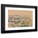 Ivan Ivanec 18x14 Black Modern Framed Museum Art Print Titled - Summer Landscape with Houses Among the Hills (1915-1940)