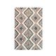 Superior Evren Hand-Tufted Cotton/Wool Textured Geometric Rust/Black Farmhouse Area Rug 3 x 5