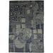 8 X 12 Rug Wool Black Modern Hand Knotted French Abstract Large Carpet