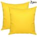 2PCS Throw Pillow Case Solid Color Square Pillow Cover Cushion Pillow Cover