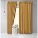 Vargottam Cotton Slub Yellow Curtains 56 Inch Window Curtain Rod Pocket Window Panels For Bedroom 2 Panels