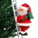 Animated Santa Claus Climbing Ladder Up Tree Christmas Decoration