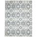 Hand Knotted Grey Wool Silk Rug 9 X 12 Modern Moroccan Trellis Large Carpet