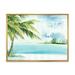 Designart Palm Beach Resort At Sunrise I Nautical & Coastal Framed Canvas Wall Art Print