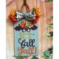 It s Fall Y all Rectangular Front Door Hanger l 3D l Fall Front Door Decor l Autumn Design l Fall Design l Dog Tag Hanger l Door Tag