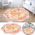 PhoneSoap Heat Transfer 3D Shaped Flower Floor Mat Sofa Bedroom Living Room Carpet D