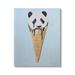 Stupell Industries Adorable Panda Bear Ice Cream Waffle Cone 16 x 20 Design by Coco de Paris