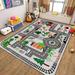 Kids Play Mat Rug Carpet Educational Playmat with Non-Slip Design City Map Traffic Game Traffic Educational Area Rug for Children Kids Bedroom Playroom - 3 Large Size to Choose
