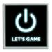 Stupell Industries Let s Game Power Button Symbol Gamer Text 12 x 12 Design by Masey St. Studios