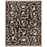 SAFAVIEH Chelsea Collection HK248B Hand-hooked Black Rug