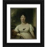 Sir Thomas Lawrence 12x14 Black Ornate Wood Framed Double Matted Museum Art Print Titled: Anna Maria Dashwood Later Marchioness of Ely (C. 1805)