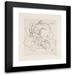 FÃ©lix Bracquemond 15x17 Black Modern Framed Museum Art Print Titled - Plate (Volubilis). (1866 - 1878)