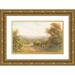 Roberto Angelo Kittermaster Marshall 14x11 Gold Ornate Wood Frame and Double Matted Museum Art Print Titled - Squirrel Lane Near Magham Down Sussex