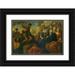 Jacopo Palma il Giovane 24x17 Black Ornate Framed Double Matted Museum Art Print Titled: St John the Baptist Preaching