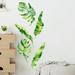 Ludlz Beautiful Forest Wallpaper Canvas Art Wall Mural Decor Removable Large Leaves Wall Sticker Bedrooom Wallpaper Mural Decals Home Decor