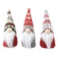Fathom Christmas Decorations Snowflake Knitted Hat Forest Elderly Doll Ornaments Faceless Doll Three-piece Suit