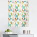 Ice Cream Tapestry Pattern in Scandinavian Style Cones with Colorful Scoops and Geometric Design Fabric Wall Hanging Decor for Bedroom Living Room Dorm 5 Sizes Multicolor by Ambesonne