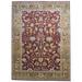 Red Wool Rug 9 X 12 Persian Hand Knotted Mughal Oriental Large Carpet