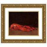 R.D. Richardson 24x20 Gold Ornate Framed and Double Matted Museum Art Print Titled - Still Life of Lobster