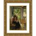 Henrik Nordenberg 14x18 Gold Ornate Wood Frame and Double Matted Museum Art Print Titled - Mother s Little Helper