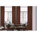 3S Brother s Home Decorative Brown Curtains 100 Wide Extra Long Luxury Colors Linen Look Custom Made 5-25 Feet Made in Turkey Hang Back Tab & Rod Pocket Single Panel Home DÃ©cor (100 Wx276 L)