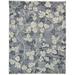 Hand Knotted Grey Wool Rug 5 X 6 Persian Indian Floral Room Size Carpet