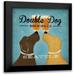 Fowler Ryan 12x12 Black Modern Framed Museum Art Print Titled - Double Dog Brewing Co. Seattle Brown Dog