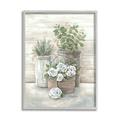 Stupell Industries Country Succulents Botanicals Rustic Jar Planter Design 16 x 20 Design by Diane Kater