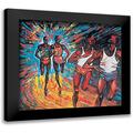 Unknown 16x15 Black Modern Framed Museum Art Print Titled - Run Run Run