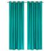 Jenner Solid Faux Silk Grommet Window Curtain Panel - All Sizes NEW ARIVAL SALE (63 Short Teal)