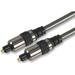 PRO SIGNAL - HQ TOSLink Optical Audio Lead with Chrome Plated Heads 2m Black
