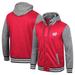 Men's Colosseum Red Wisconsin Badgers Robinson Hoodie Full-Snap Jacket