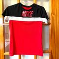 Nike Shirts & Tops | Nike Dry Fit Youth Medium Short Sleeve Tee Red/Black | Color: Black/Red | Size: Youth Medium