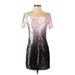 As U Wish Casual Dress: Pink Ombre Dresses - Women's Size Small
