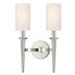 Hudson Valley Lighting 8882 Tioga 2 Light 17 Tall Wall Sconce - Nickel