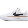 Sneaker NIKE SPORTSWEAR "COURT LEGACY LIFT" Gr. 40, schwarz-weiß (white, black, hemp, team, orange) Schuhe Plateausneaker Skaterschuh Sneaker low Bestseller