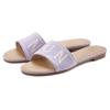 Pantolette LASCANA, Damen, Gr. 36, lila (flieder), Obermaterial: 100% Textilmaterial. Futter: 100% Lederimitat. Decksohle: 100% Lederimitat. Laufsohle: 100% Synthetik, bedruckt, casual, Schuhe, Mule, Sandale, offener Schuh aus Textil mit modischem...