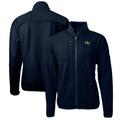 Men's Cutter & Buck Navy Georgia Tech Yellow Jackets Big Tall Cascade Eco Sherpa Fleece Full-Zip Jacket