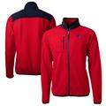 Men's Cutter & Buck Red Tennessee Titans Big Tall Cascade Eco Sherpa Fleece Full-Zip Jacket