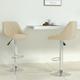 vidaXL Bar Stool 2 pcs Cream Velvet