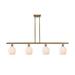 Innovations Lighting Bruno Marashlian Norfolk 48 Inch 4 Light Linear Suspension Light - 516-4I-AB-G462-6